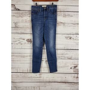 Madewell 10" High Rise Skinny Leg Jeans 25 Womens Medium Wash Denim Bottoms